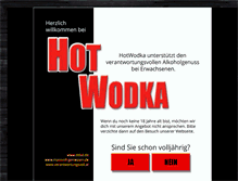 Tablet Screenshot of hotwodka.com